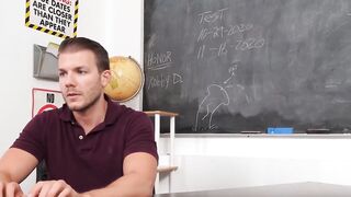 Naughty Professor's Pet Student Gets A Hard Lesson In Pleasure