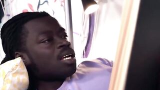 Ebony Hostess #1 - Black Girl Gets A Big Load In Her Mouth