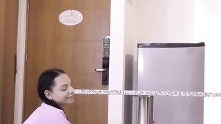 Cleaning Lady Mature Milf Rides A Big Dick And Deep Throws POV Blowjob