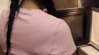 Cleaning Lady Mature Milf Rides A Big Dick And Deep Throws POV Blowjob