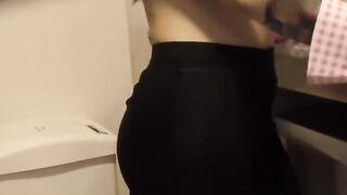 Cleaning Lady Mature Milf Rides A Big Dick And Deep Throws POV Blowjob