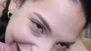 Cleaning Lady Mature Milf Rides A Big Dick And Deep Throws POV Blowjob