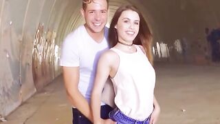 Skinny Bimbo Elle Rose Gets Her Petite Twat Stretched By A Huge Dick - POV Style