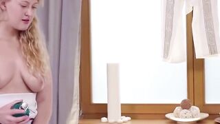 Blonde Goddess Elsa Velvet Gets Fucked Raw In A Hot Oil Massage Session