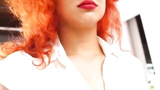Redhead Maid Provides Complete Services in This Erotic Role Play Scenario