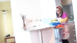 Thick Maid Francesca Restrepso Gives A One-Of-A rude Service To Landlords