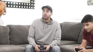 Bestie's Wife Creampies On Husband After Cheating With Him Playing Video Game