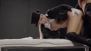 Bondage Babe Lola MyLUV Gets Rough Anal Play From Her GF in Hardcore Scene