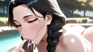 Горячая милфа сосет черный член на природе 1 серия