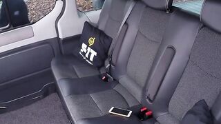 Blonde Bombshell Rides A Hard Dick In Public Car While Driving To Work