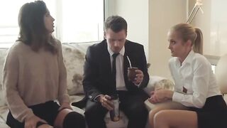 Euro Sluts Sicily & Julia Roca Get Fucked Hard by Hunky Stud Andrew Stones