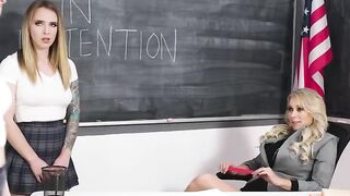 Babes In Heat - Teacher's Pet Gets Double Dosed Of Big Dick