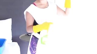 Boss's Slutty Maid Gets A Huge Facial After An Epic Fuck