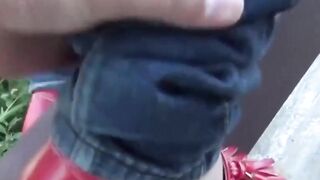 Asian Cutie's Desperate Pee Fetish - Bound & Drenched