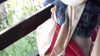 Asian Cutie's Desperate Pee Fetish - Bound & Drenched