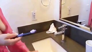 Sister's Hot Handjob Skills Help Brother Get A Big Load