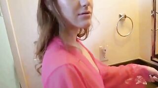 Sister's Hot Handjob Skills Help Brother Get A Big Load