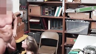 Shoplifted Lingerie Model Gets Fucked Hard And Receives A Huge Load On Her Face