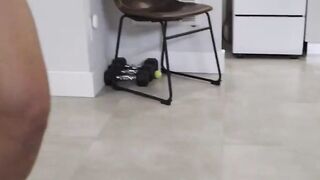 Dad's Little Princess Loves To Ride His Dick In The Garage
