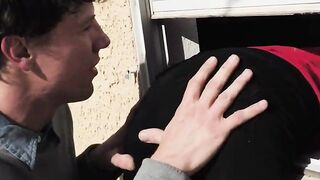 Asian Cutie EMBER SNOW Faces A Huge Dick In The Gloryhole