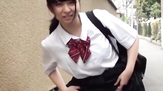 Naughty college girl Challenged To Hike Her Skirt And Show Off In Public