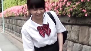Naughty college girl Challenged To Hike Her Skirt And Show Off In Public