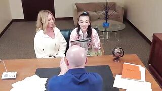 Mature Teacher's Secret - Old & barely legal Girls Share Principal In Classroom