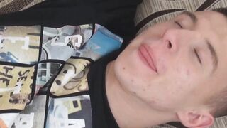 Foot Worship - Old Man Fucks barely legal Guy's Ass After Toe Sucking