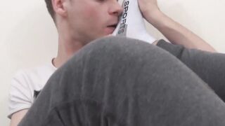 Foot Worship - Old Man Fucks barely legal Guy's Ass After Toe Sucking