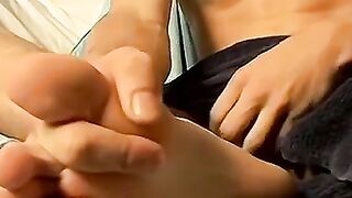 Twinks Foot Fetish - Gay Twins Enjoy Intense Anal Sex