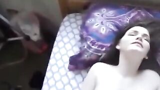 Interracial Passion - Old Man Fucks barely legal Blonde With Big Natural Boobs