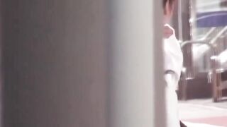 Asian Vixen's Stealth Peeing Adventure