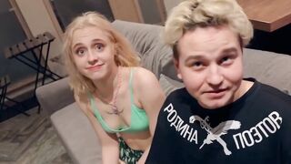 Hot Babe MOLLY CUTE Fucked Hard In Front Of Her Boyfriend - POV Sex