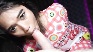 White Guy's Wild Ride - She-Maledom Blow Job & Anal Sex with Transgender LadyBoy