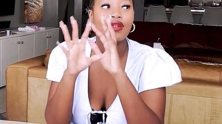Black Teen's First Casting - Big Ass Babe Rides A Fat White Dick