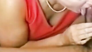 MATURE TEACHER ANN - Old Granny Swallows barely legal Black Guy Sperm