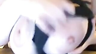 Big-Titty MILF Plays with Her Massive Breasts