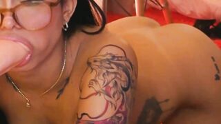 Tatted Up Babe With Massive Boobs Uses Adult Toy For A Mind-Blowing Orgasm