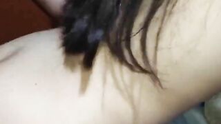 Petite-Latino Girl Rides A Huge Dick In The Bathtub - Old Man's Fantasy