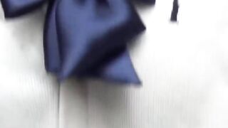 Petite college girl's Wet Pantie Adventure - Close-Up View of Asain Cutie