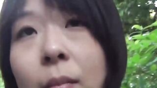 Petite college girl's Wet Pantie Adventure - Close-Up View of Asain Cutie