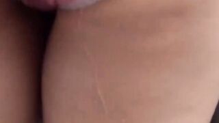 Petite college girl's Wet Pantie Adventure - Close-Up View of Asain Cutie