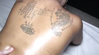 Busty Milf Gives Sloppy Blowjob & Rides Big Dick in Massage Room - POV
