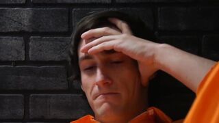 Ink-Clad Thug Gangbanged by Prison Guards