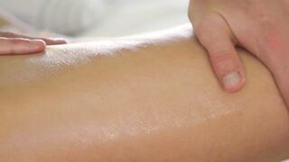Petite Blonde Babe Gets A Massage And Anal Sex In Her First Time