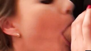 Teenage Cutie Tina Gets Facial Blast From Older Guy