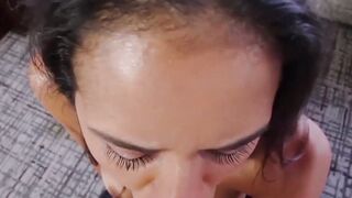 Petite Latino Lover Step-Mother Riding A Huge Dick In Big Daddy's Bedroom