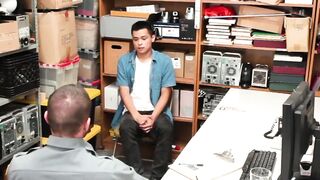 Asian Thief Gets Rough Anal Pounding From Hunk With Big Dick