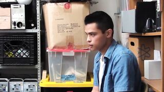 Asian Thief Gets Rough Anal Pounding From Hunk With Big Dick