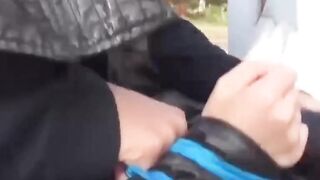 Asian Cutie Outdoor Pee Fetish - Wetting Herself in Public